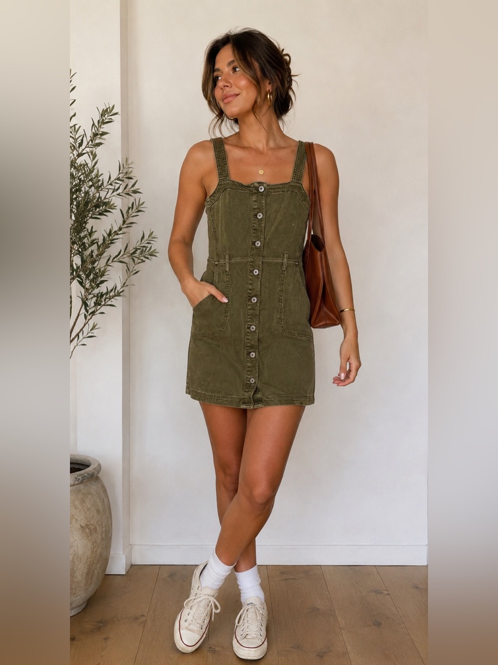 American Eagle Pinafore Dress Overall Style so M